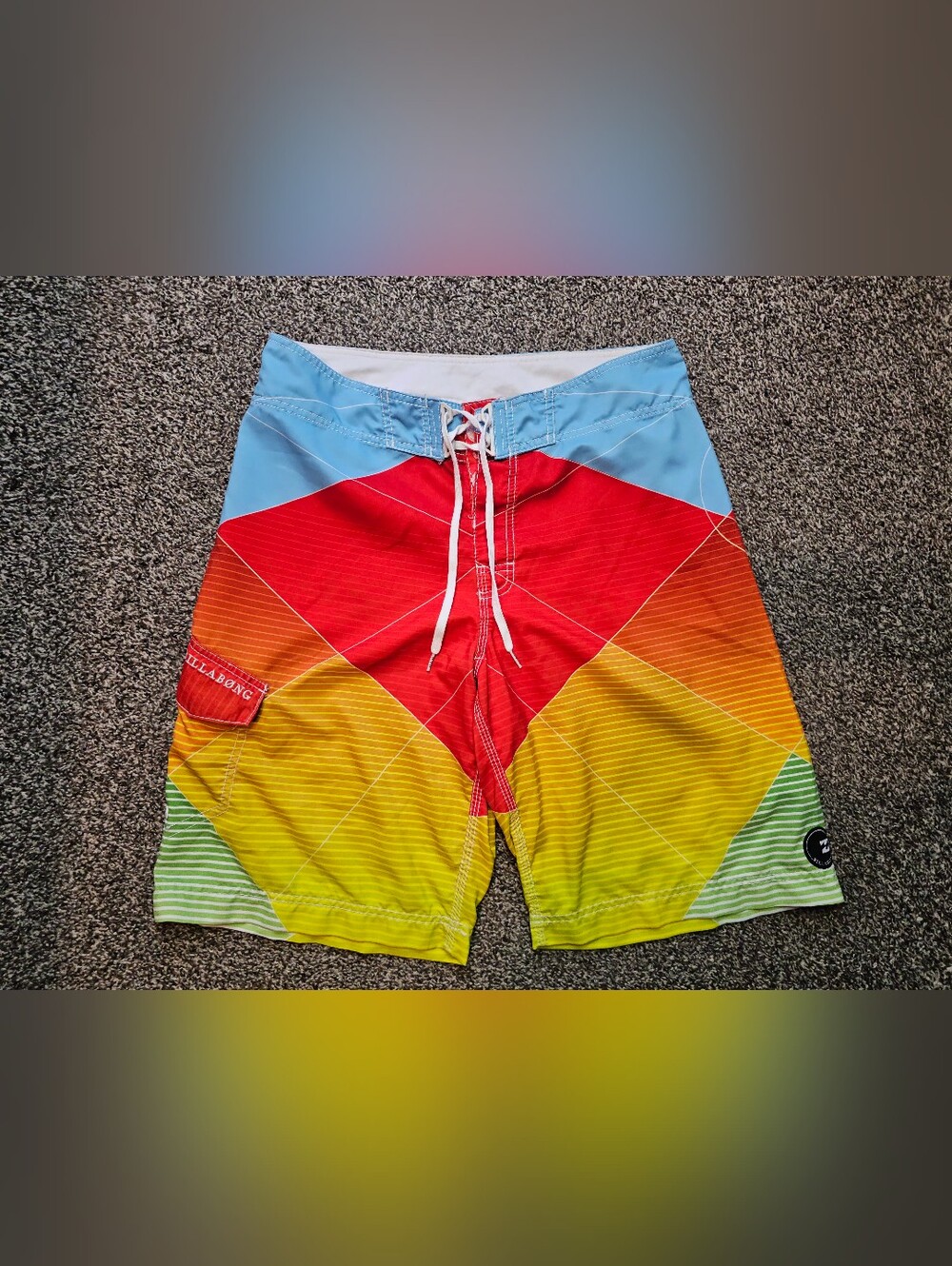 Billabong Men's Board Shorts Geometric Pattern sz 33
